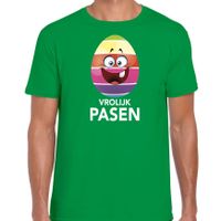 Paasei vrolijk Pasen t-shirt groen voor heren - Paas kleding / outfit - thumbnail