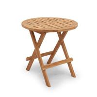 Teak inklaptafel Cross Mini Teak - Buitengewoon de boet