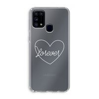 Forever heart pastel: Samsung Galaxy M31 Transparant Hoesje