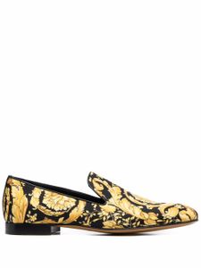 Versace chaussons Barocco satinés - Jaune