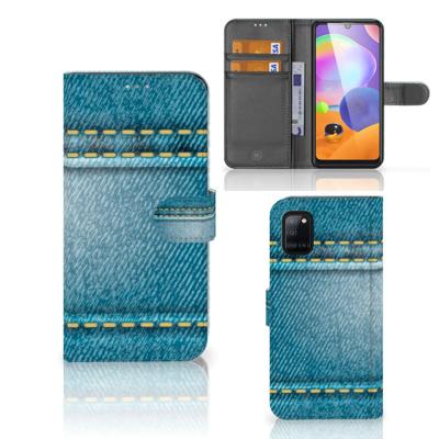 Samsung Galaxy A31 | Wallet Case | met Pasjes | Jeans