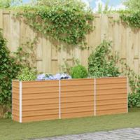 Verhoogde plantenbak Licht Bruin 240 x 40 x 77 cm