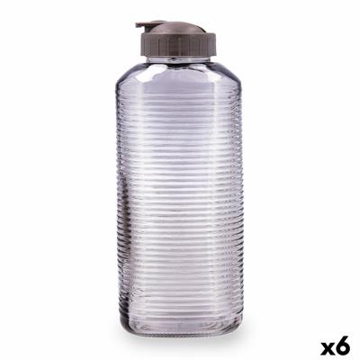 Waterfles Quid Velvet Grijs Glas 1,8 L (6 Stuks)
