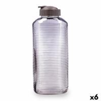 Waterfles Quid Velvet Grijs Glas 1,8 L (6 Stuks)