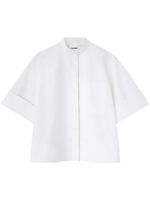 Jil Sander chemise en popeline à col pointu - Blanc