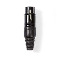 Nedis XLR-Connector | Female | Solderen | 5.0 mm | 1 stuks - COTP15902BK COTP15902BK