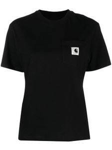 Carhartt WIP t-shirt en coton biologique à poche poitrine - Noir