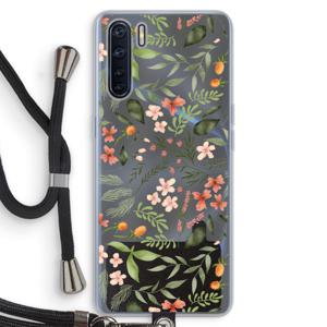 Sweet little flowers: Oppo A91 Transparant Hoesje met koord