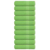 VidaXL Badhanddoeken 10 st 100x150 cm 360 g/m² 100% katoen appelgroen