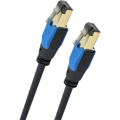 Oehlbach D1C19352 RJ45 Netwerkkabel, patchkabel CAT 8.1 1.00 m Zwart 1 stuk(s) Oehlbach D1C19352 RJ45 Netwerkkabel, patchkabel CAT 8.1 1.00 m Zwart 1 stuk(s)