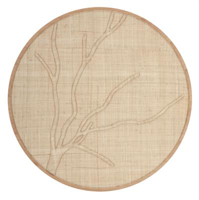 MUST Living Rond Wandpaneel 'Jungle' Palmblad, 85cm