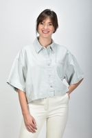 Agolde blouse Rona Box A7217-1523 blauw - thumbnail