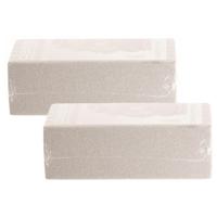 Top Art Steekschuim/oase - 2x - droog - rechthoekig - grijs - 23 x 11 x 8 cm - bloemen