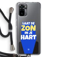 Laat de zon in je hart: Xiaomi Redmi Note 10 Pro Transparant Hoesje met koord