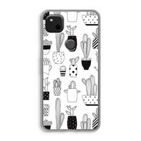 Cactusmotief: Google Pixel 4a Transparant Hoesje