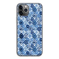 Blauw motief: iPhone 11 Pro Transparant Hoesje Blauw motief: iPhone 11 Pro Transparant Hoesje