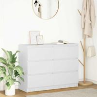 Dressoir 100x35x76 cm spaanplaat wit