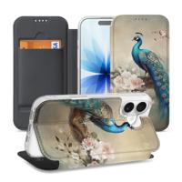 Apple iPhone 17 | Standcase | Hoesje Vintage Pauwen