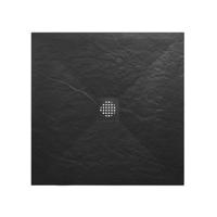 Douchebak Wiesbaden Stonea | 90x90x3 cm | Excl.Sifon | Composiet | Antislip | Mat zwart Douchebak Wiesbaden Stonea | 90x90x3 cm | Excl.Sifon | Composiet | Antislip | Mat zwart