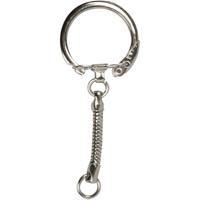 Hobby sleutelring - 10x - met ketting - clipsluiting - 6 cm - sleutelhanger