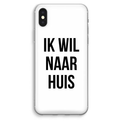 Ik wil naar huis: iPhone XS Max Transparant Hoesje