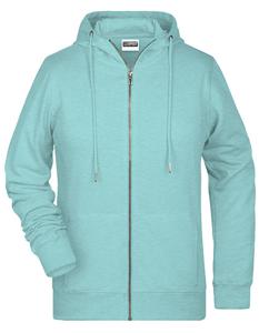 James & Nicholson JN8025 Ladies´ Zip-Hoody - /Glacier-Melange - L