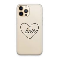 Best heart black: iPhone 13 Pro Max Transparant Hoesje