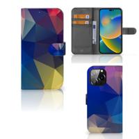 iPhone 14 Pro Max | Book Case | Polygon Dark