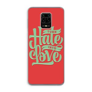 Turn hate into love: Xiaomi Redmi Note 9 Pro Transparant Hoesje