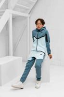 Nike Tech Fleece Trainingspak Kids Blauw/Lichtblauw - Maat 128 - Kleur: LichtblauwBlauw | Soccerfanshop