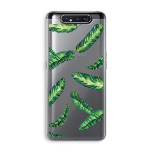 Lange bladeren: Samsung Galaxy A80 Transparant Hoesje