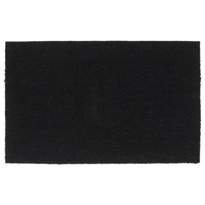 Deurmat 50x80 cm getufte kokosvezel zwart