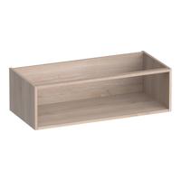 Brauer Flourish - Bijkast - 100 cm - met 1 Opbergvak - Lamellen Eiken Wit