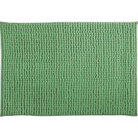 MSV Badkamerkleed/badmat tapijtje voor op de vloer - groen - 50 x 80 cm - Microvezel   -