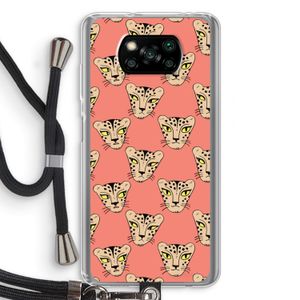 Tijger: Xiaomi Poco X3 NFC Transparant Hoesje met koord