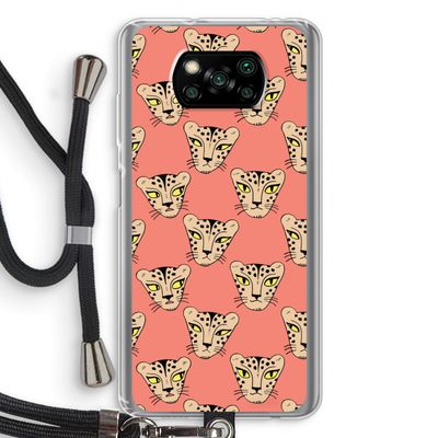 Tijger: Xiaomi Poco X3 NFC Transparant Hoesje met koord