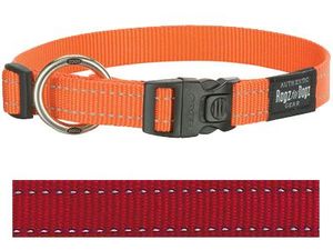 Rogz For Dogs fanbelt halsband rood