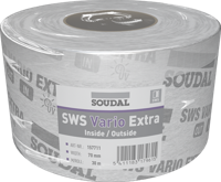 Soudal sws vario extra | vochtregulerende folie | 100 mm x 30 m | wit - 157712