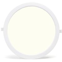 LED Paneel - Downlight - Aigi - Natuurlijk Wit 4000K - 24W - Ø30 - Inbouw - Rond - Wit - Flikkervrij - thumbnail
