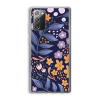 Flowers with blue leaves: Samsung Galaxy Note 20 / Note 20 5G Transparant Hoesje