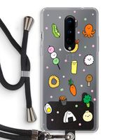 Happy bento friends: OnePlus 8 Transparant Hoesje met koord