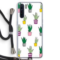 Sanseveria: Oppo A91 Transparant Hoesje met koord