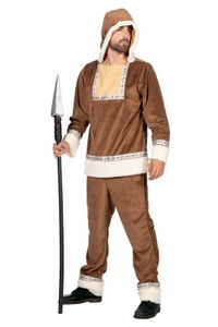 Eskimo Kostuum Anvik Bruin Man