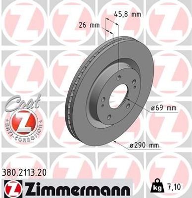 Remschijf Coat Z 380211320