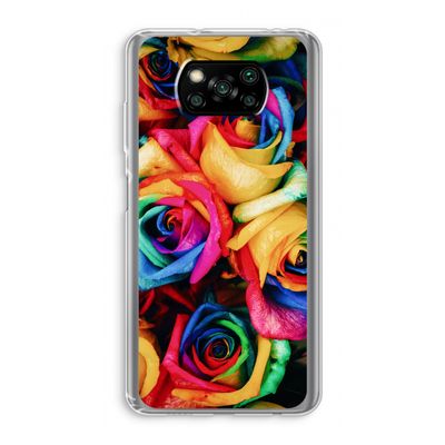 Neon bloemen: Xiaomi Poco X3 NFC Transparant Hoesje