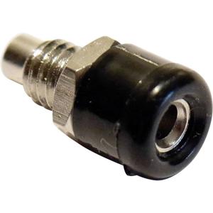 Schnepp Miniatuur-laboratoriumconnector Bus, inbouw verticaal Stift-Ø: 2.6 mm Zwart 1 stuk(s)