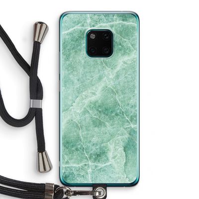 Groen marmer: Huawei Mate 20 Pro Transparant Hoesje met koord