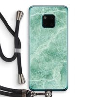 Groen marmer: Huawei Mate 20 Pro Transparant Hoesje met koord