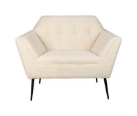 Dutchbone Fauteuil 'Kate' Bouclé, kleur Beige