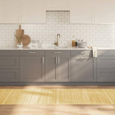 VidaXL Vloerkleed rechthoekig 80x400 cm bamboe lichtnaturel